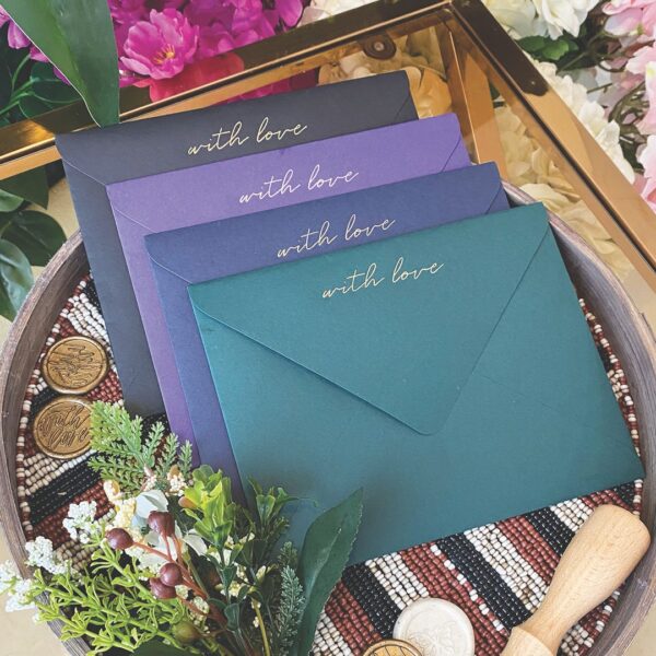 WITH LOVE ENVELOPES + NOTECARD SET